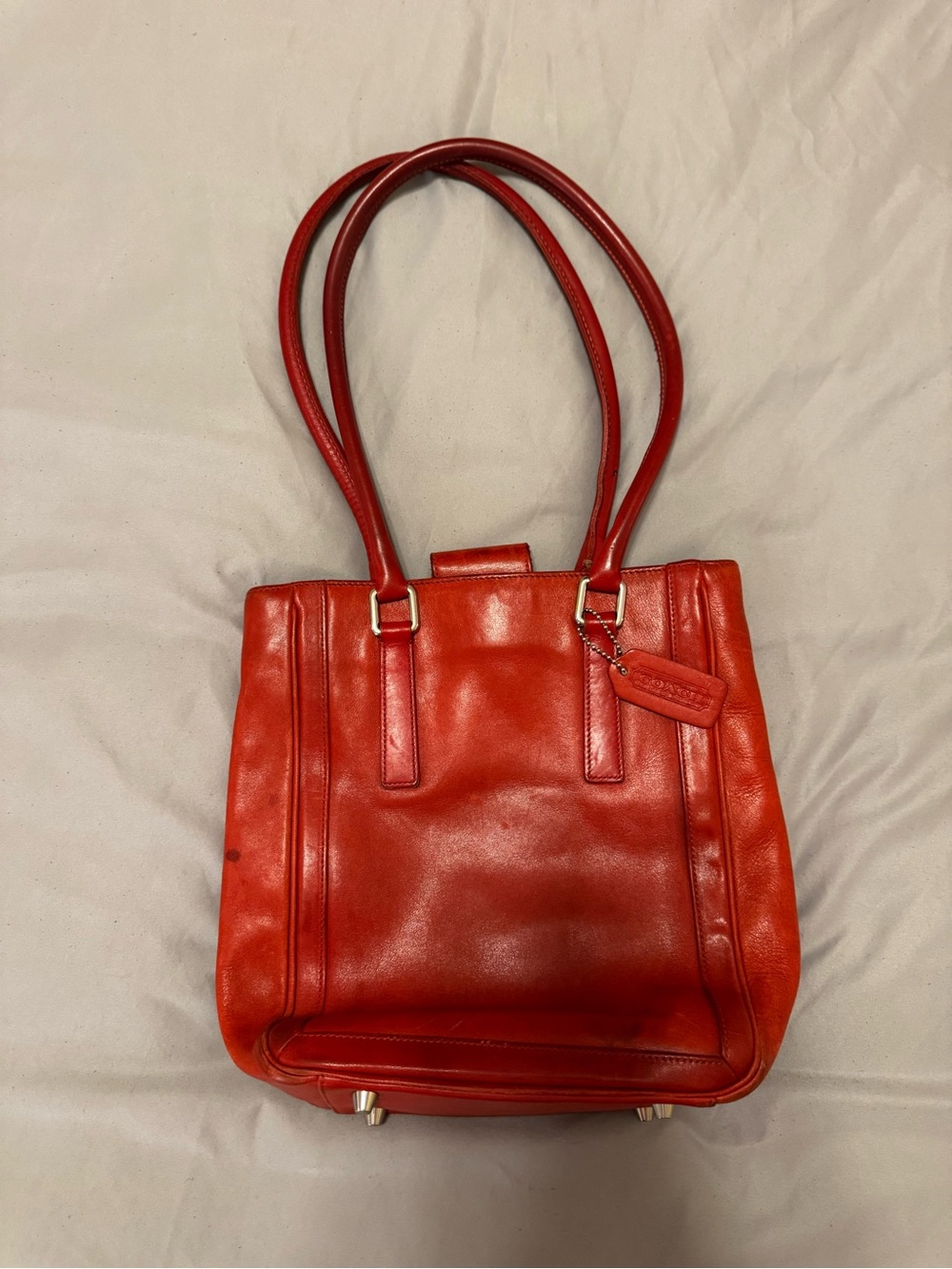 Vintage Red Coach Bag